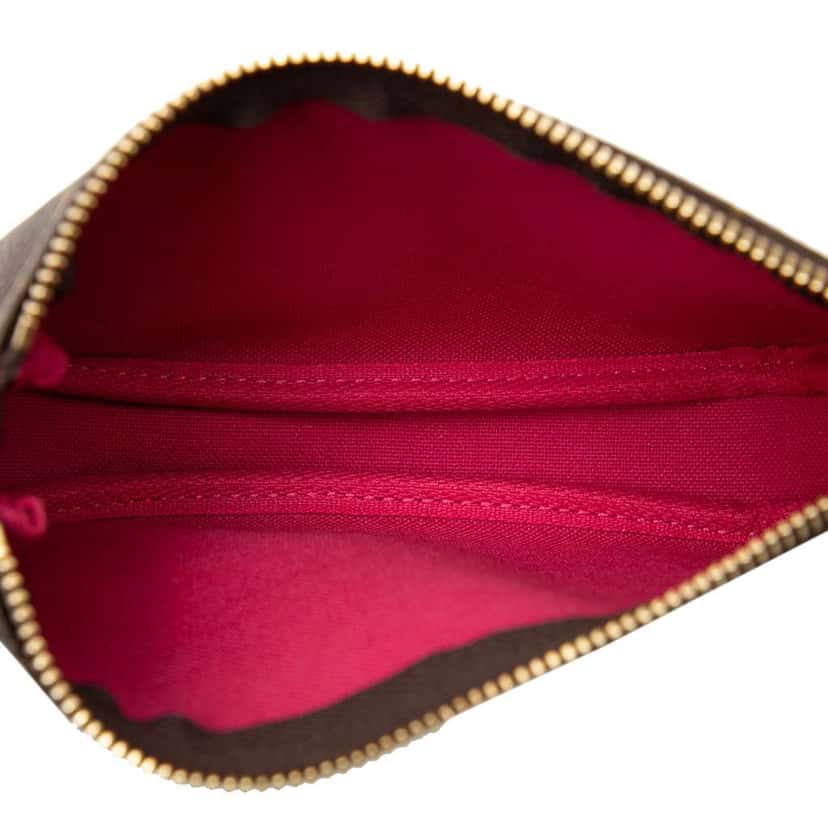 Louis Vuitton Monogram Vivienne Christmas Roller Coaster Mini Pochette Accessoires Brown Very good condition - Model View