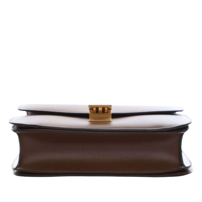 Celine Medium Calfskin Classic Box Brown Leather Very good condition - Inside View