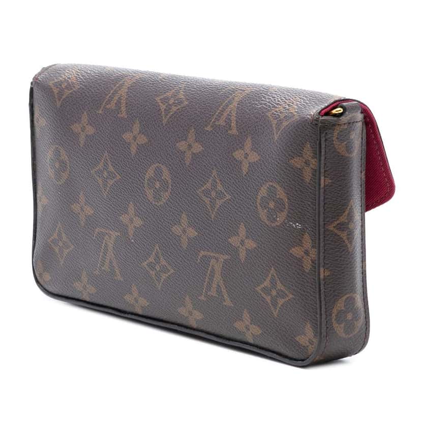 Louis Vuitton Monogram Pochette Felicie Brown Very good condition - Back View
