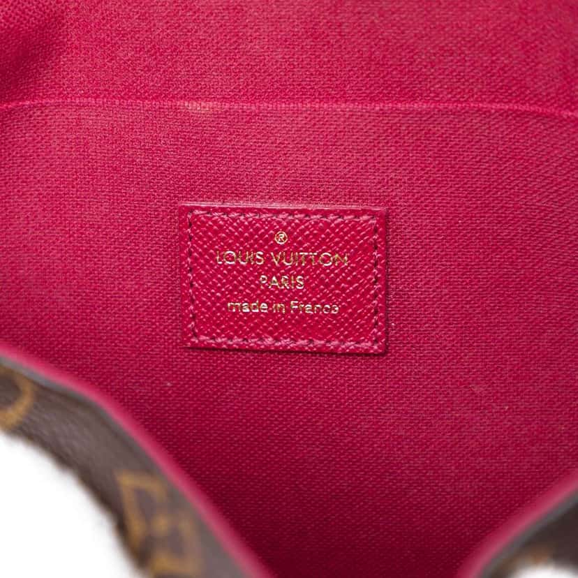 Louis Vuitton Monogram Pochette Felicie Brown Very good condition - Box View