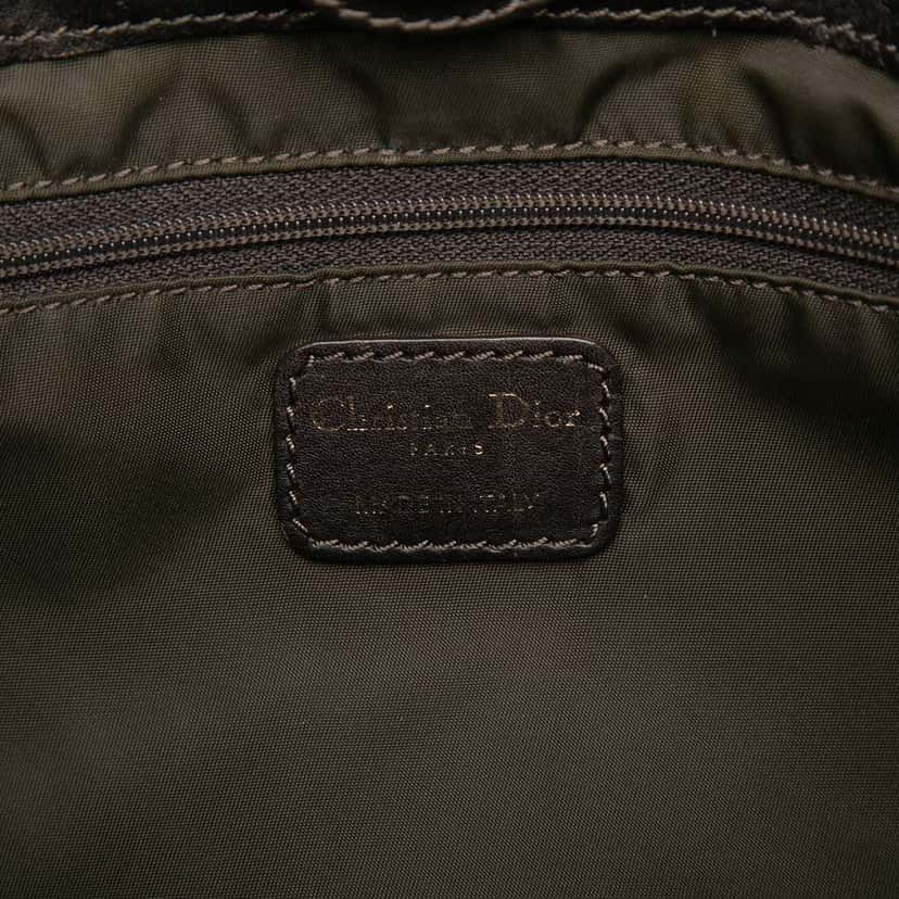 Dior Nylon Cannage Lovely Handbag Brown Good condition - Box View