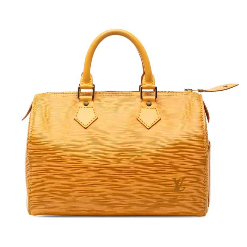 Louis Vuitton Epi Speedy 25 Yellow Leather Good condition - Front View