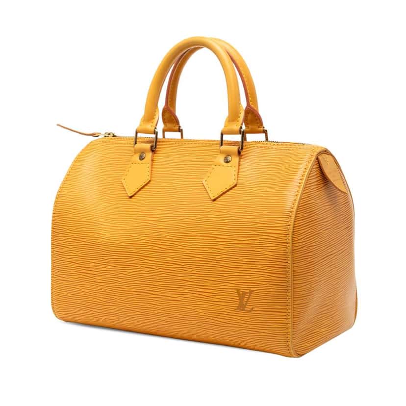 Louis Vuitton Epi Speedy 25 Yellow Leather Good condition - Back View