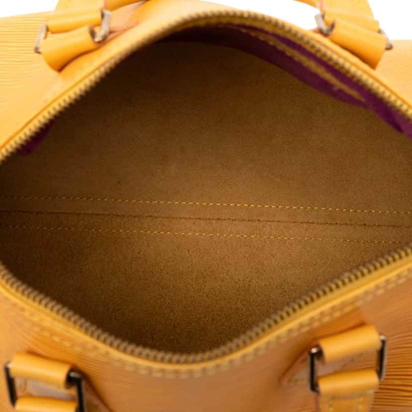 Louis Vuitton Epi Speedy 25 Yellow Leather Good condition - Model View
