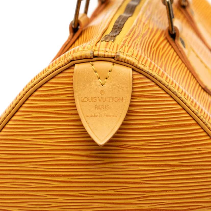 Louis Vuitton Epi Speedy 25 Yellow Leather Good condition - Box View