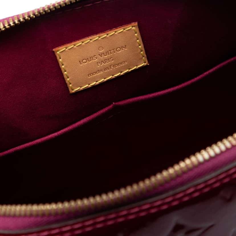 Louis Vuitton Monogram Vernis Alma PM Red Leather Good condition - Box View