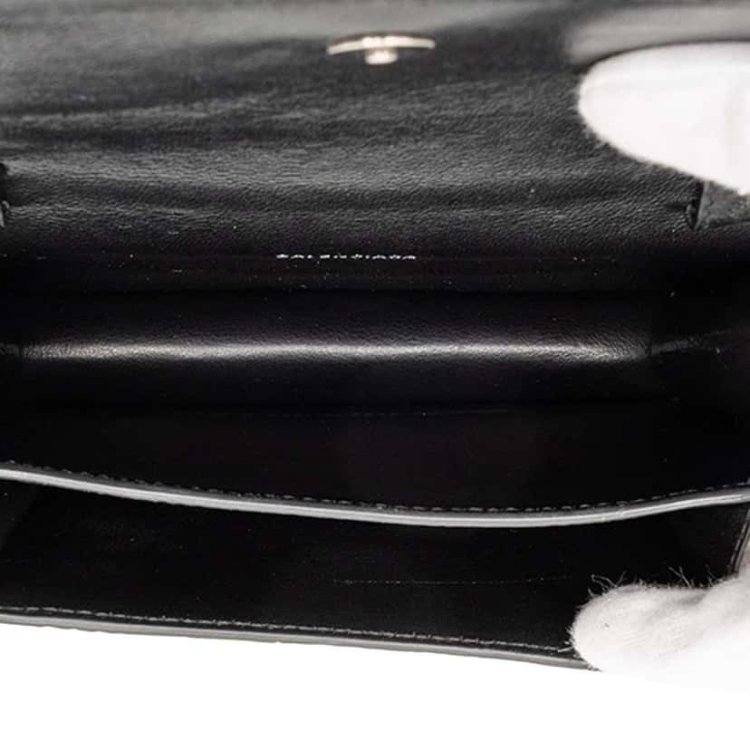 Balenciaga Croc Embossed Leather Sharp Belt Bag XS Black Leather Good condition - Model View