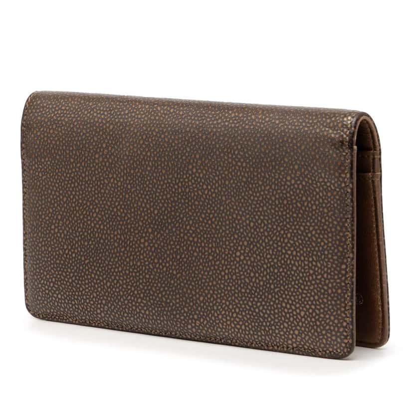 Chanel CC Caviar Bifold Long Wallet Brown Leather Good condition - Back View