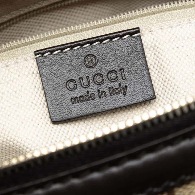 Gucci GG Canvas Sukey Satchel Beige Good condition - Box View