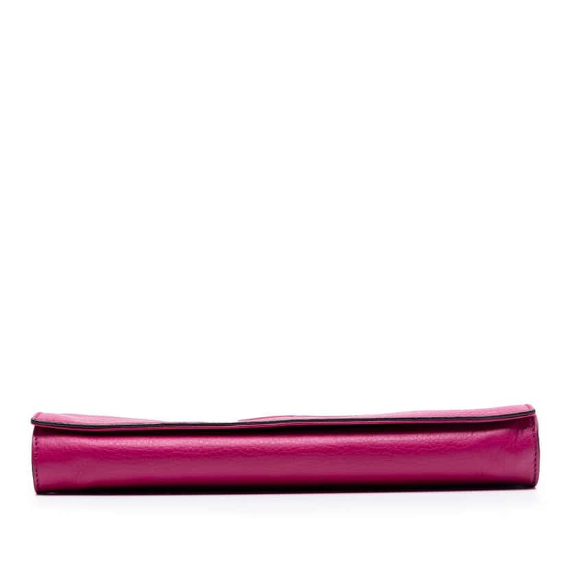 Gucci Leather Soho Disco Clutch Pink Leather Good condition - Inside View