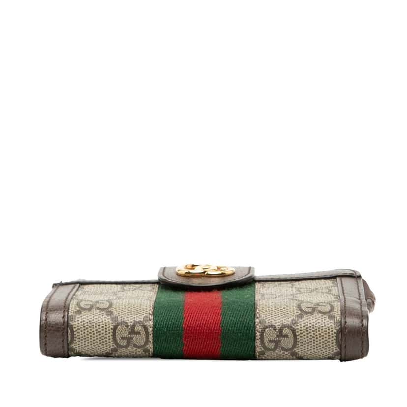 Gucci GG Supreme Web Ophidia Bifold Wallet Brown Canvas Good condition - Inside View