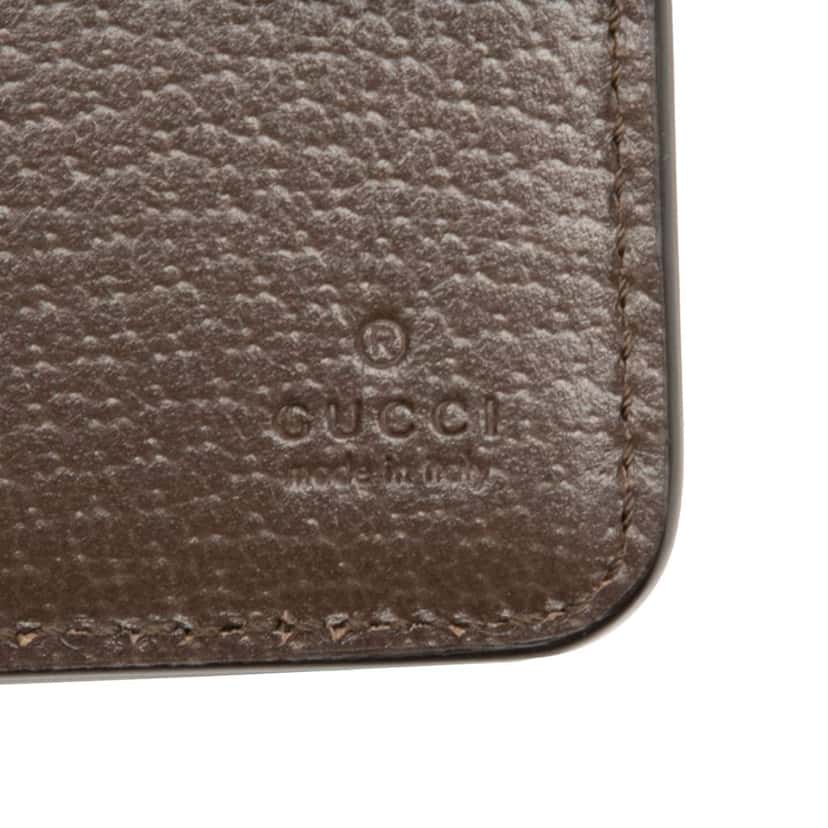 Gucci GG Supreme Web Ophidia Bifold Wallet Brown Canvas Good condition - Box View