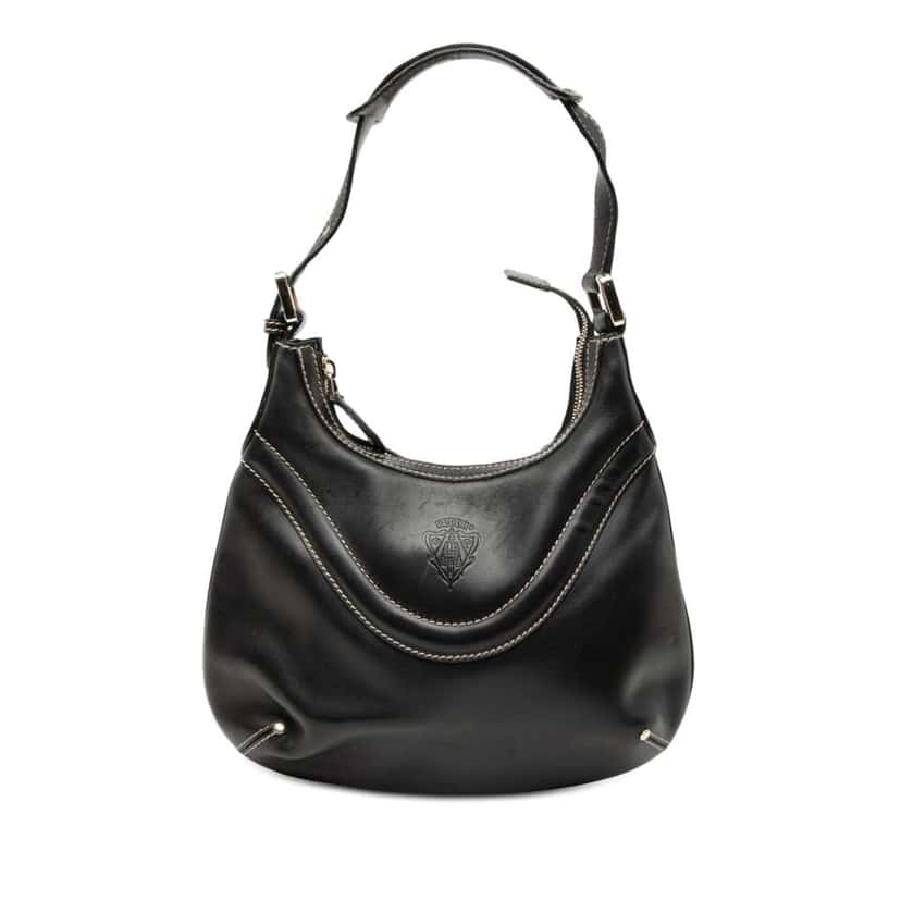 Gucci Leather Hysteria Crest Shoulder Bag Black Leather Good condition - Front View