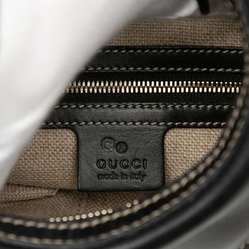 Gucci Leather Hysteria Crest Shoulder Bag Black Leather Good condition - Box View