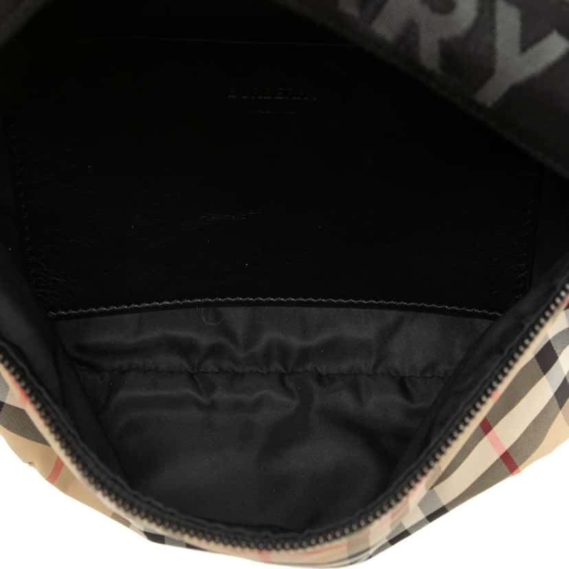 Burberry House Check Nylon Sonny Belt Bag Beige Good condition - Model View