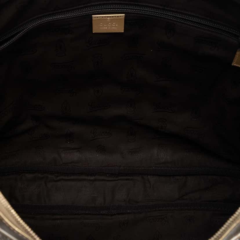 Gucci GG Imprime Business Bag Gold Canvas Good condition - Model View