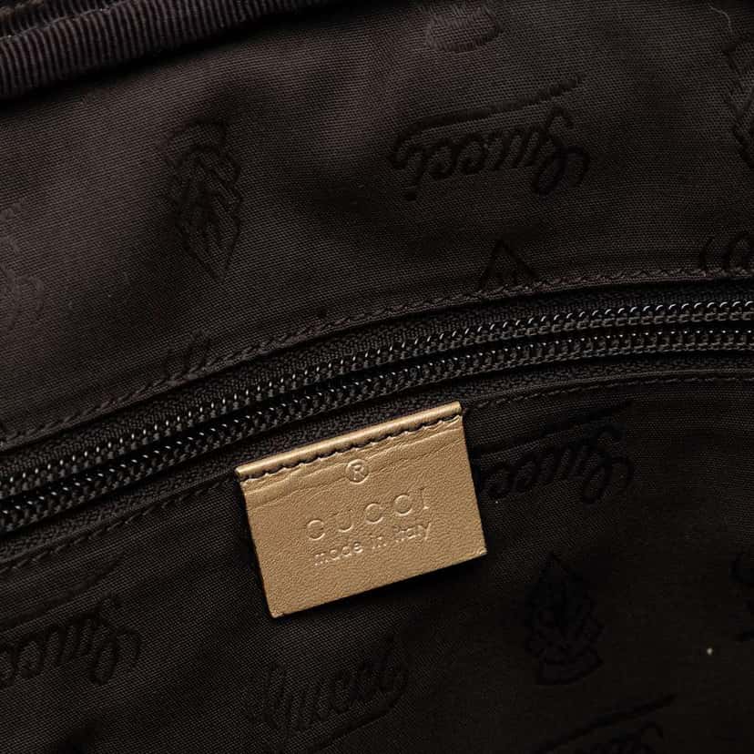 Gucci GG Imprime Business Bag Gold Canvas Good condition - Box View