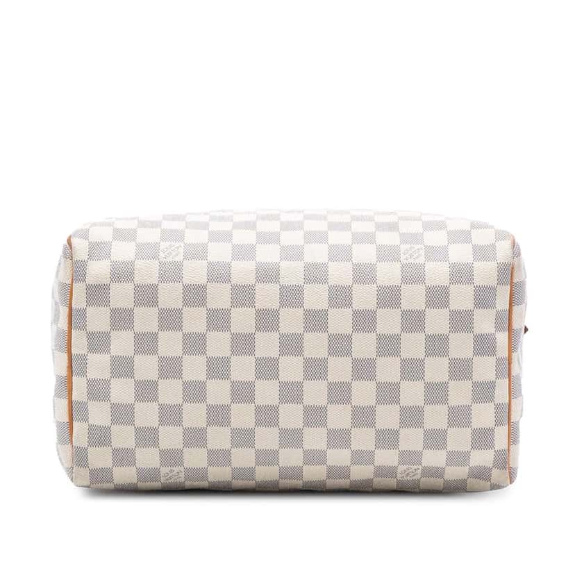 Louis Vuitton Damier Azur Speedy 30 White Good condition - Inside View
