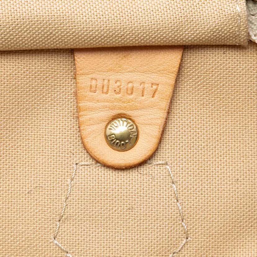 Louis Vuitton Damier Azur Speedy 30 White Good condition - Box View