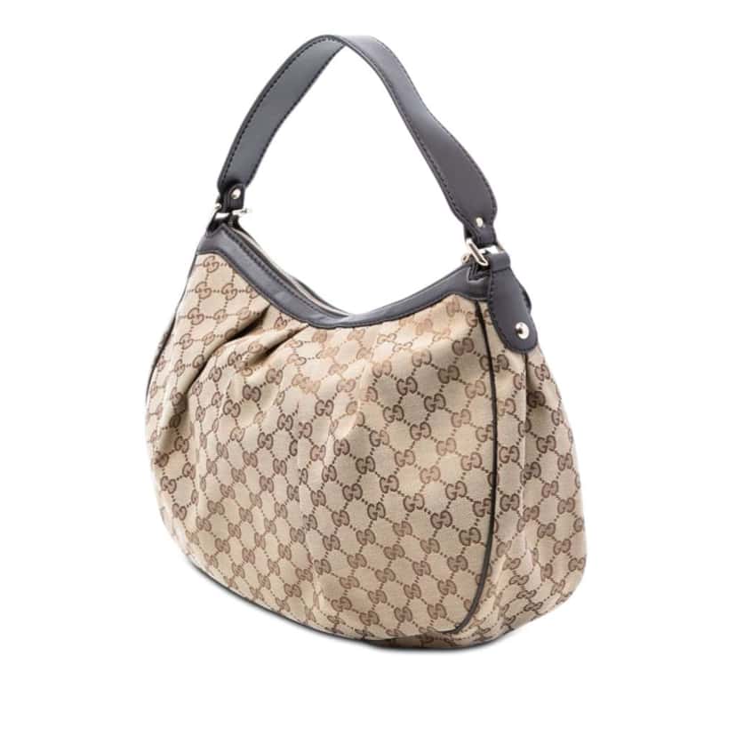 Gucci GG Canvas Sukey Shoulder Bag Beige Good condition - Back View