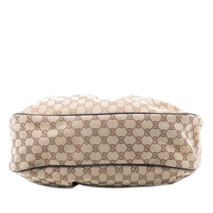 Gucci GG Canvas Sukey Shoulder Bag Beige Good condition - Inside View