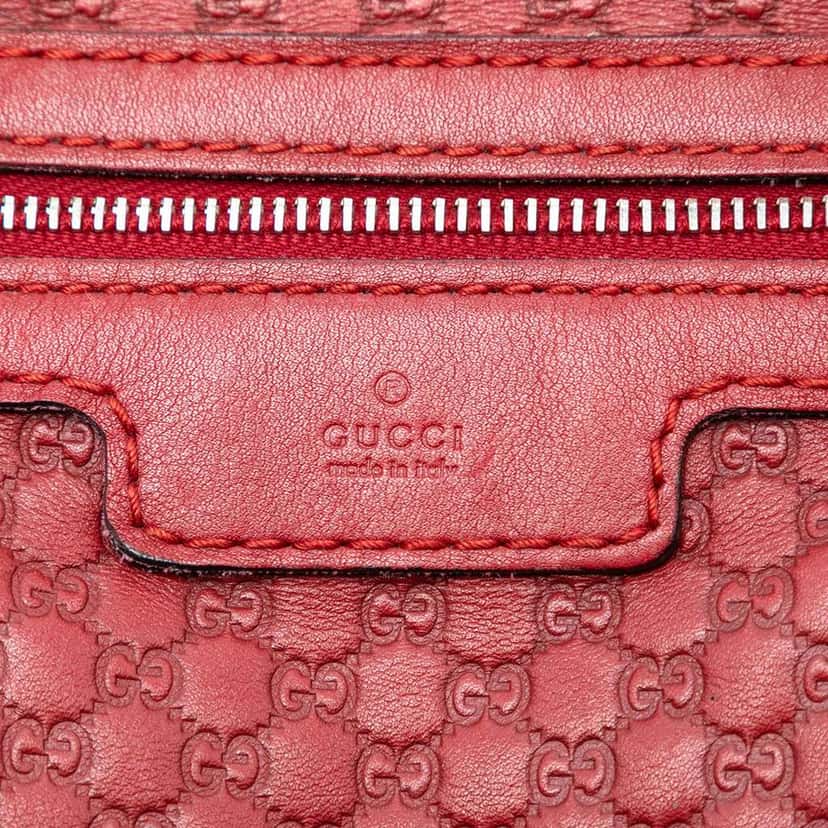 Gucci Medium Microguccissima Joy Boston Bag Red Leather Good condition - Box View