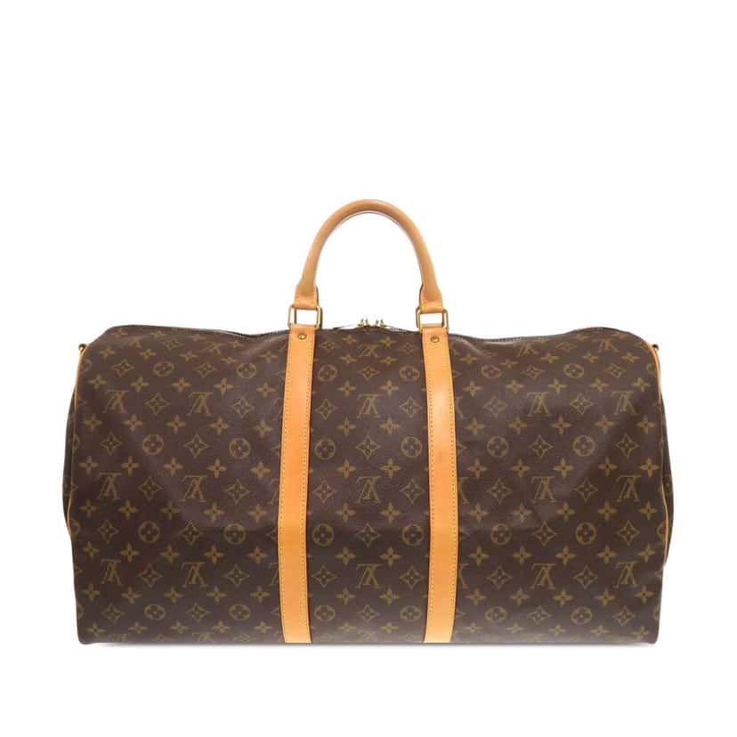 Louis Vuitton Monogram Keepall Bandouliere 55 Brown Very good condition - Back View
