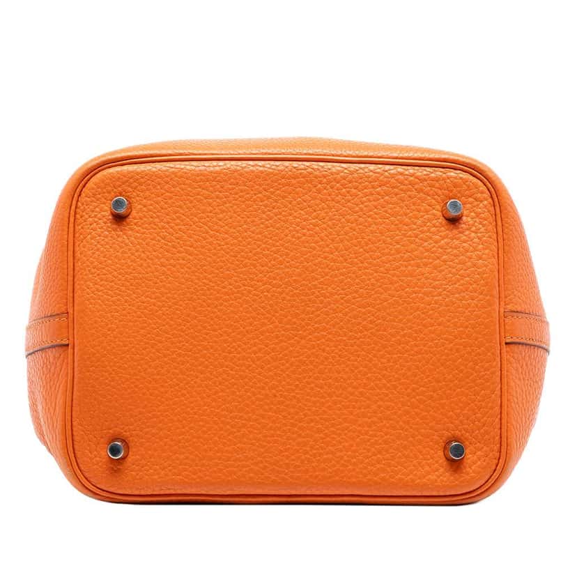 Hermès Clemence Picotin Lock 22 Orange Leather Very good condition - Inside View