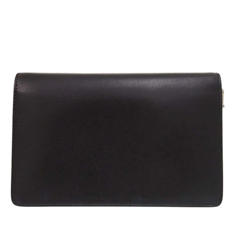 Givenchy Leather Pandora Star Wallet on Chain Black Leather Very good condition - Back View