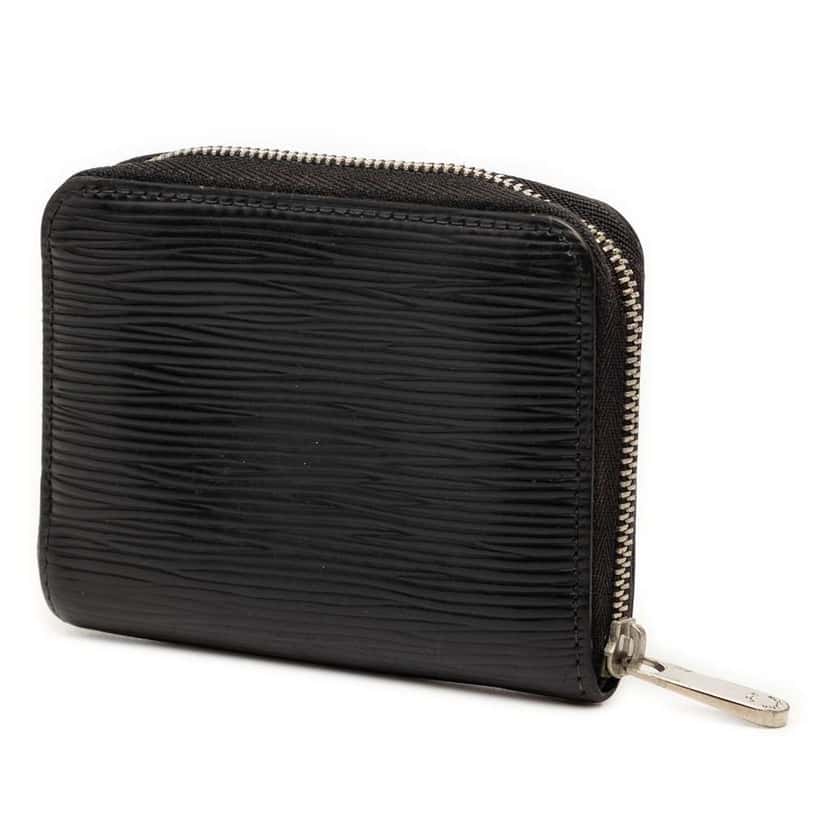 Louis Vuitton Epi Zippy Coin Purse Black Leather Very good condition - Back View