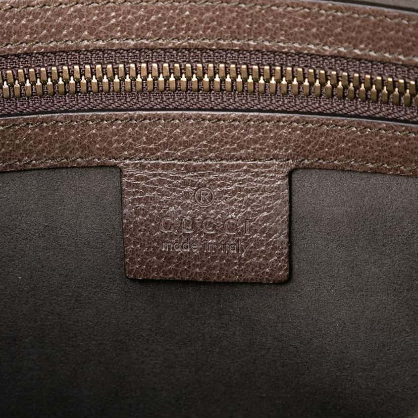 Gucci GG Supreme Web Butterfly Clutch Beige Good condition - Box View