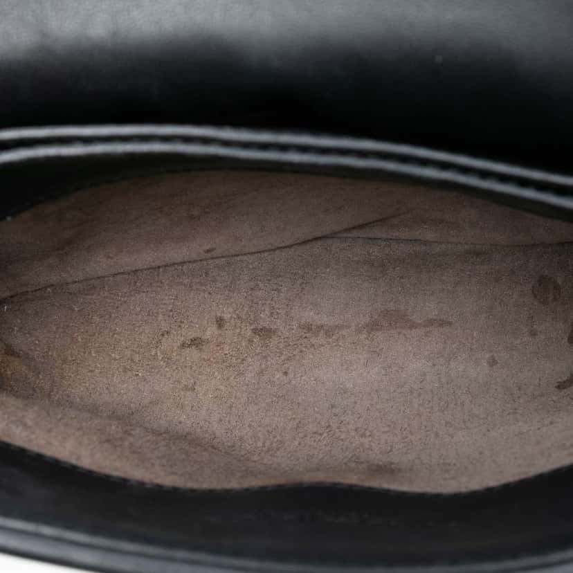 Bottega Veneta Baby Nappa Intrecciato Olimpia Crossbody Black Leather Good condition - Model View