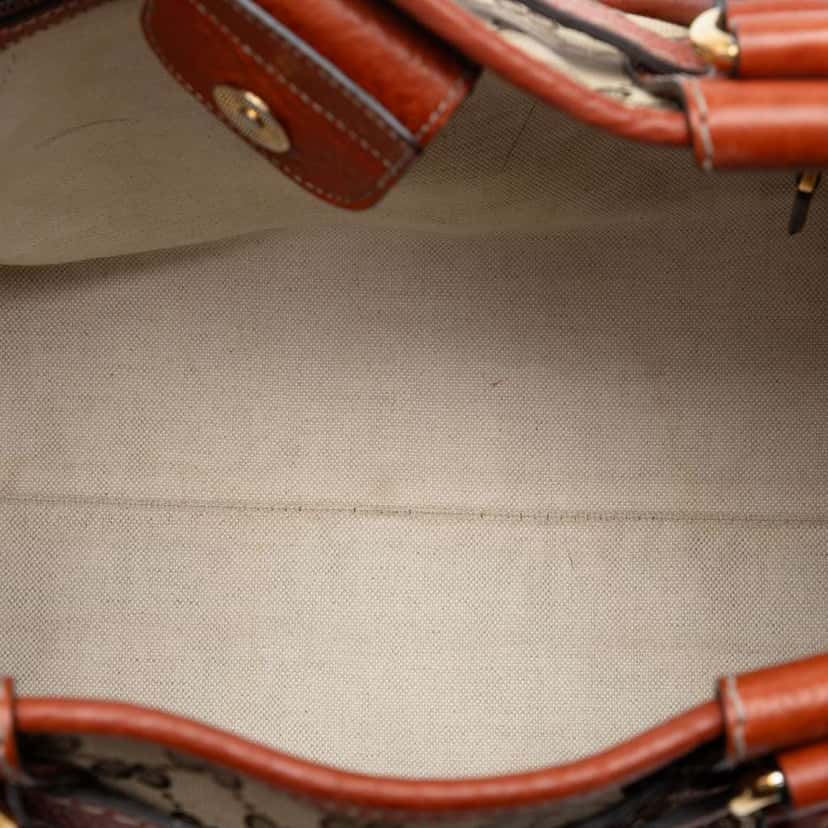 Gucci GG Canvas Running Tote Beige Canvas Good condition - Model View