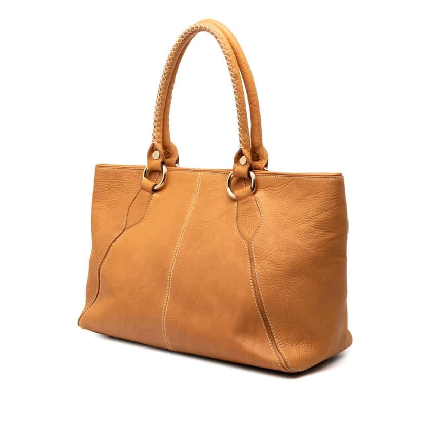 Celine Leather Tote Brown Leather Good condition - Back View