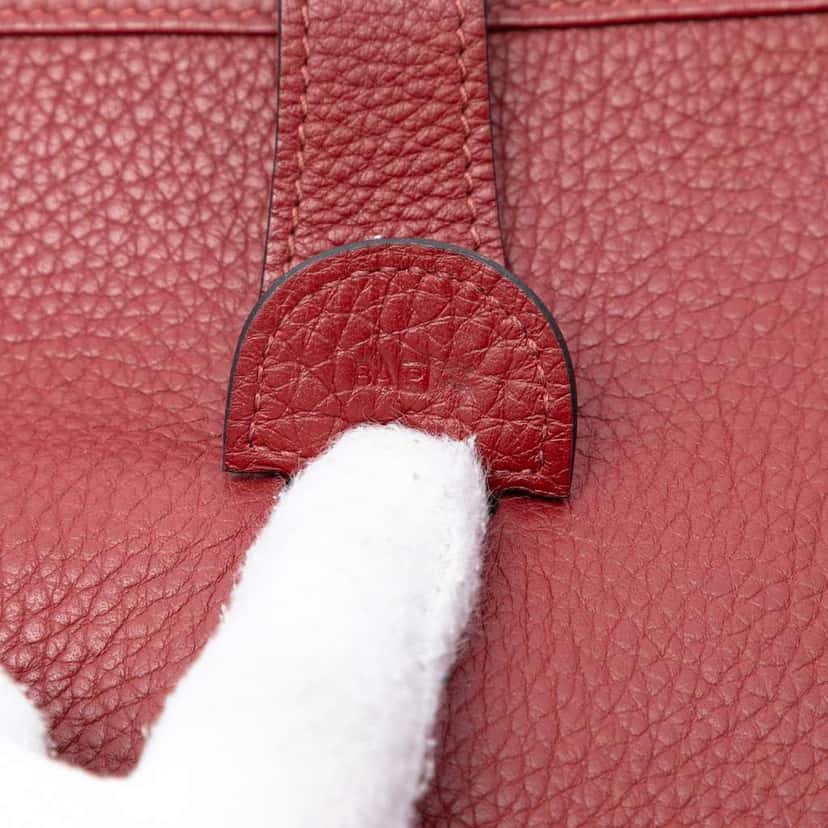 Hermès Clemence Evelyne III 29 Red Leather Very good condition - Box View