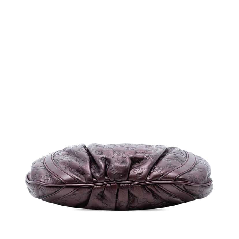 Gucci Metallic Guccissima Abbey D Ring Crossbody Purple Leather Good condition - Inside View