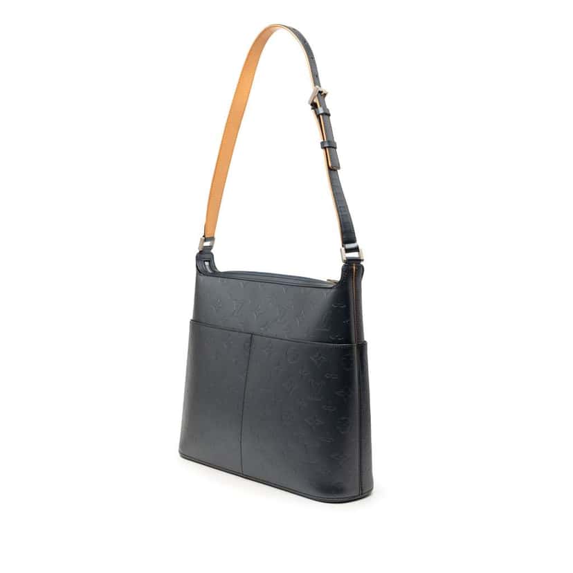 Louis Vuitton Monogram Mat Sutter Blue Leather Good condition - Back View