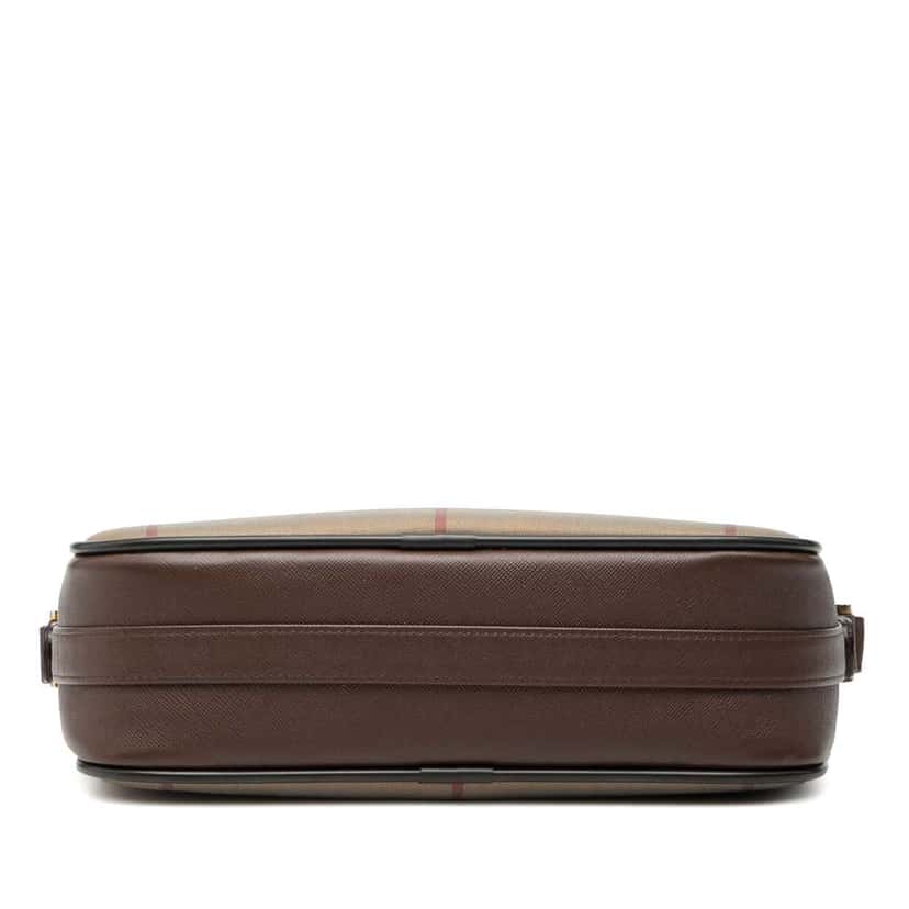 Burberry Vintage Check Canvas Crossbody Brown Canvas Good condition - Inside View