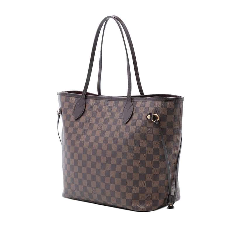 Louis Vuitton Damier Ebene Neverfull MM Brown Good condition - Back View