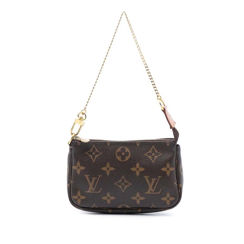 Louis Vuitton Monogram Mini Pochette Accessoires Brown Good condition - Front View
