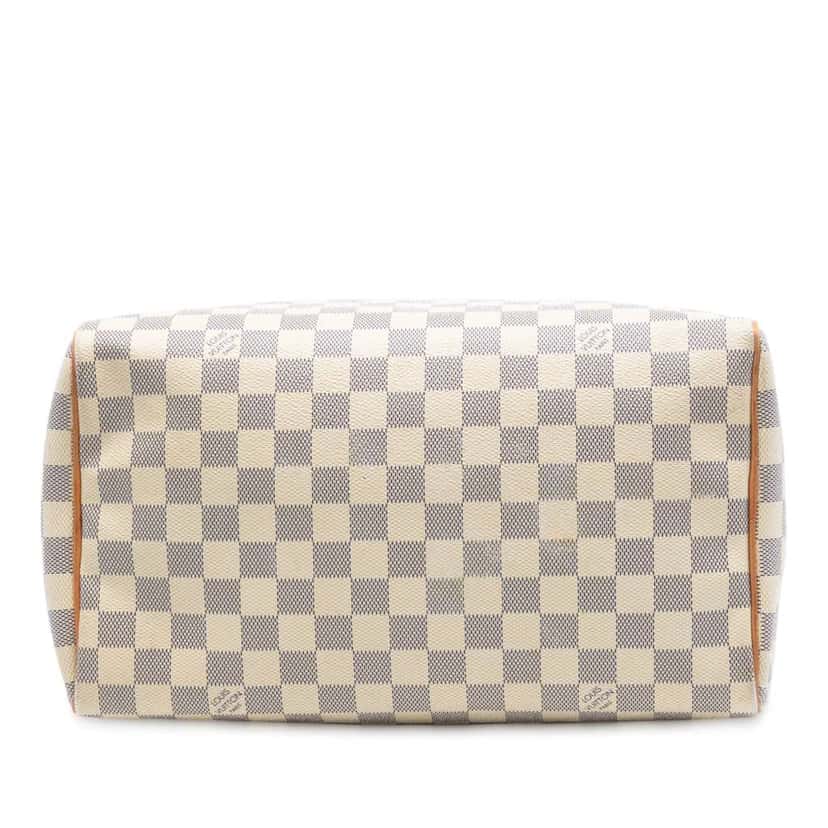 Louis Vuitton Damier Azur Speedy 30 White Good condition - Inside View