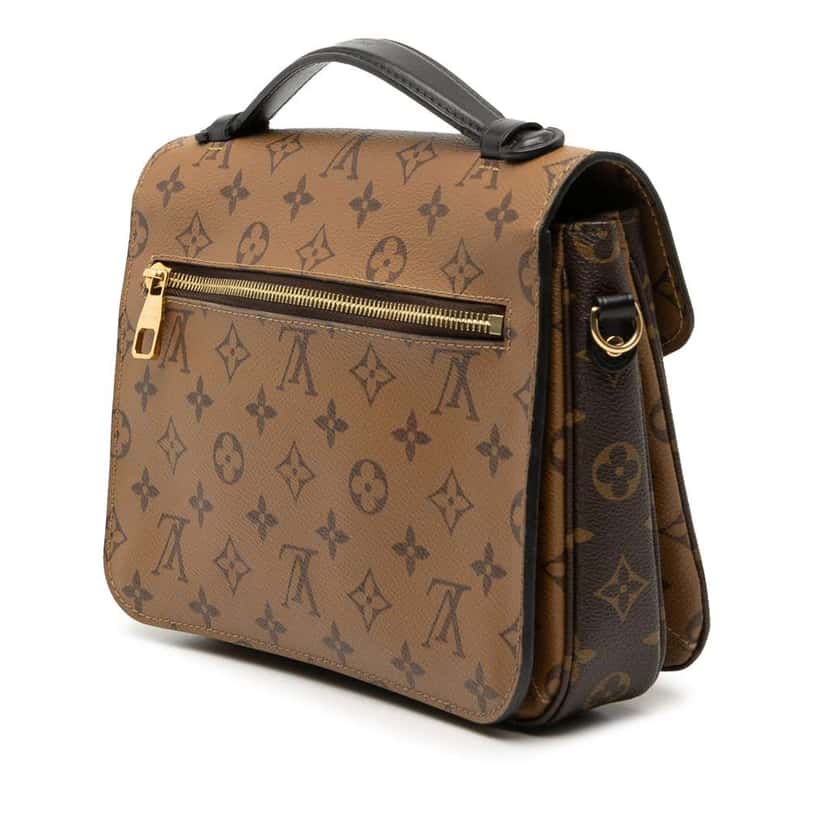 Louis Vuitton Monogram Reverse Pochette Metis Brown Good condition - Back View