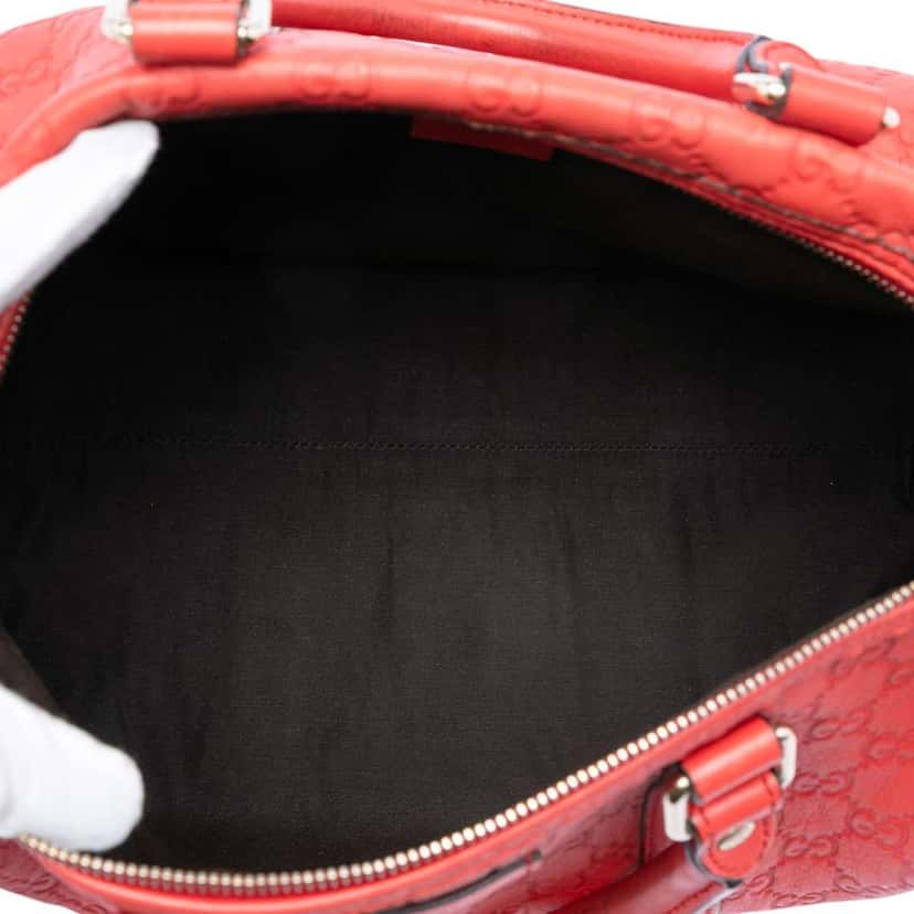 Gucci Medium Guccissima Joy Boston Bag Red Leather Good condition - Model View