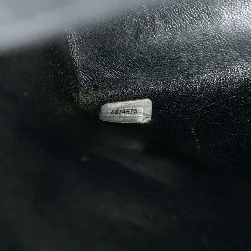 Chanel CC Denim Kelly Top Handle Bag Black Denim Good condition - Box View