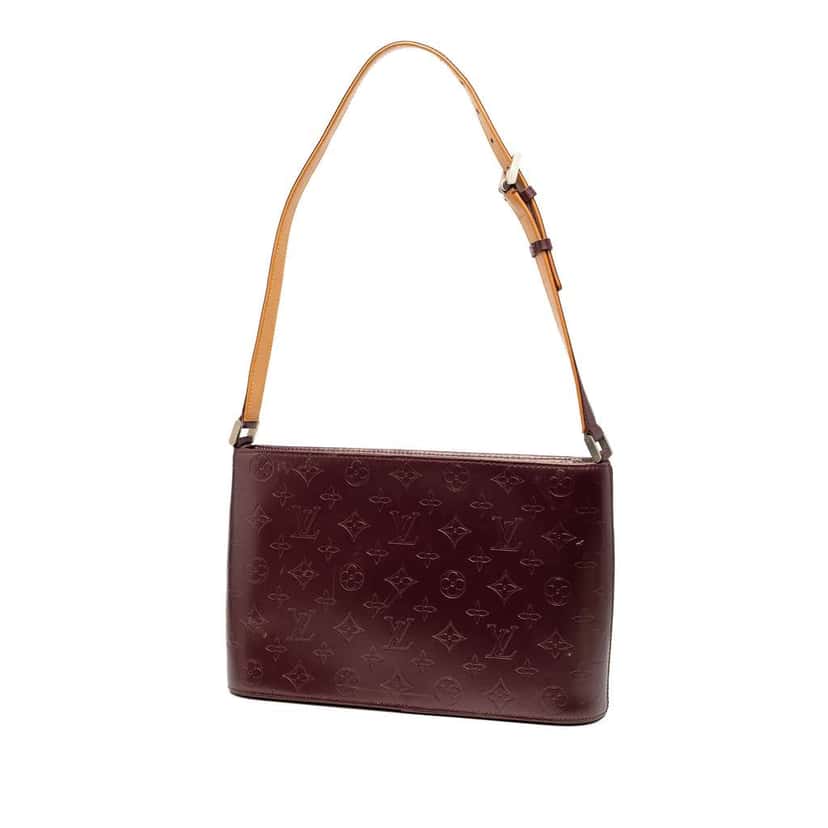 Louis Vuitton Monogram Mat Alston Red Leather Good condition - Back View