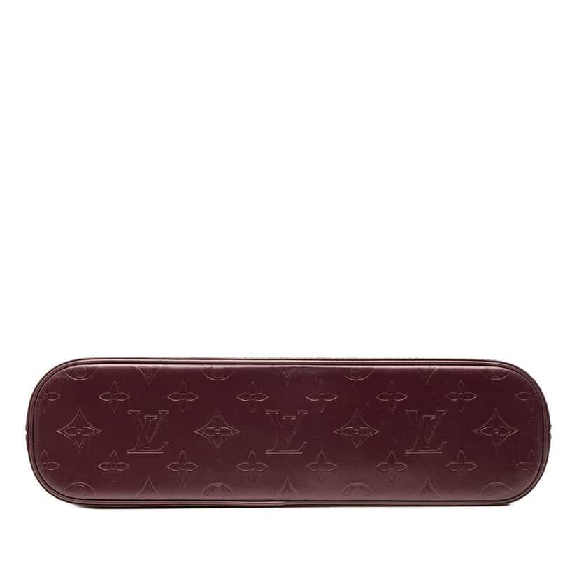 Louis Vuitton Monogram Mat Alston Red Leather Good condition - Inside View