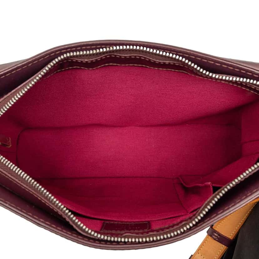 Louis Vuitton Monogram Mat Alston Red Leather Good condition - Model View