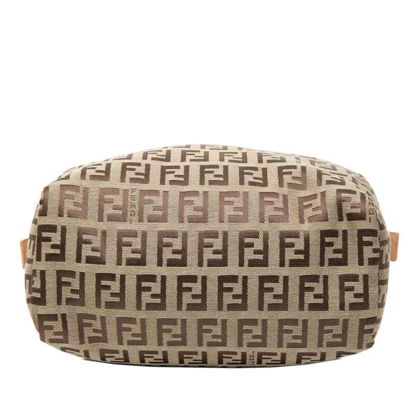 Fendi Zucchino Canvas Handbag Brown Canvas Good condition - Inside View