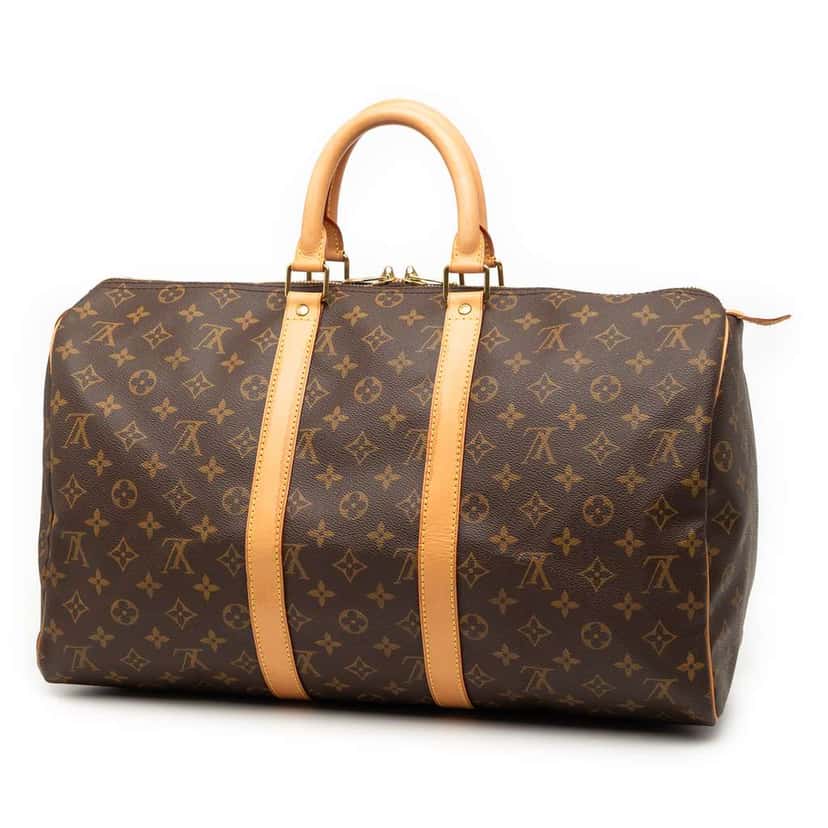 Louis Vuitton Monogram Keepall 45 Brown Good condition - Back View