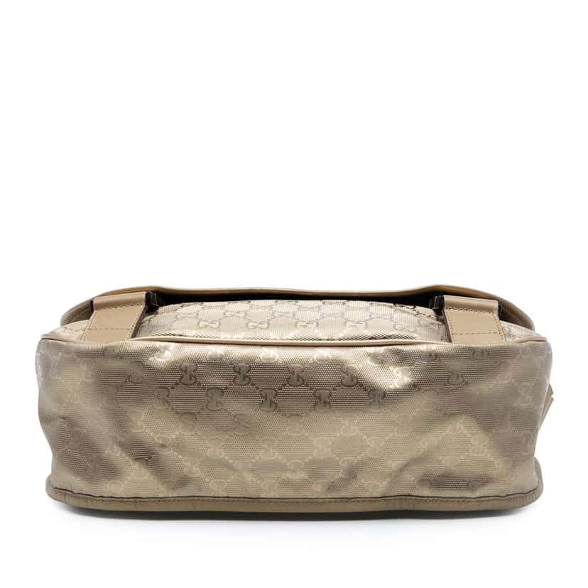 Gucci GG Imprime Crossbody Gold Canvas Good condition - Inside View